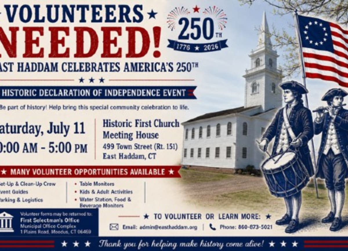 East Haddam Needs Volunteers for America's 250th Birthday - Image 2