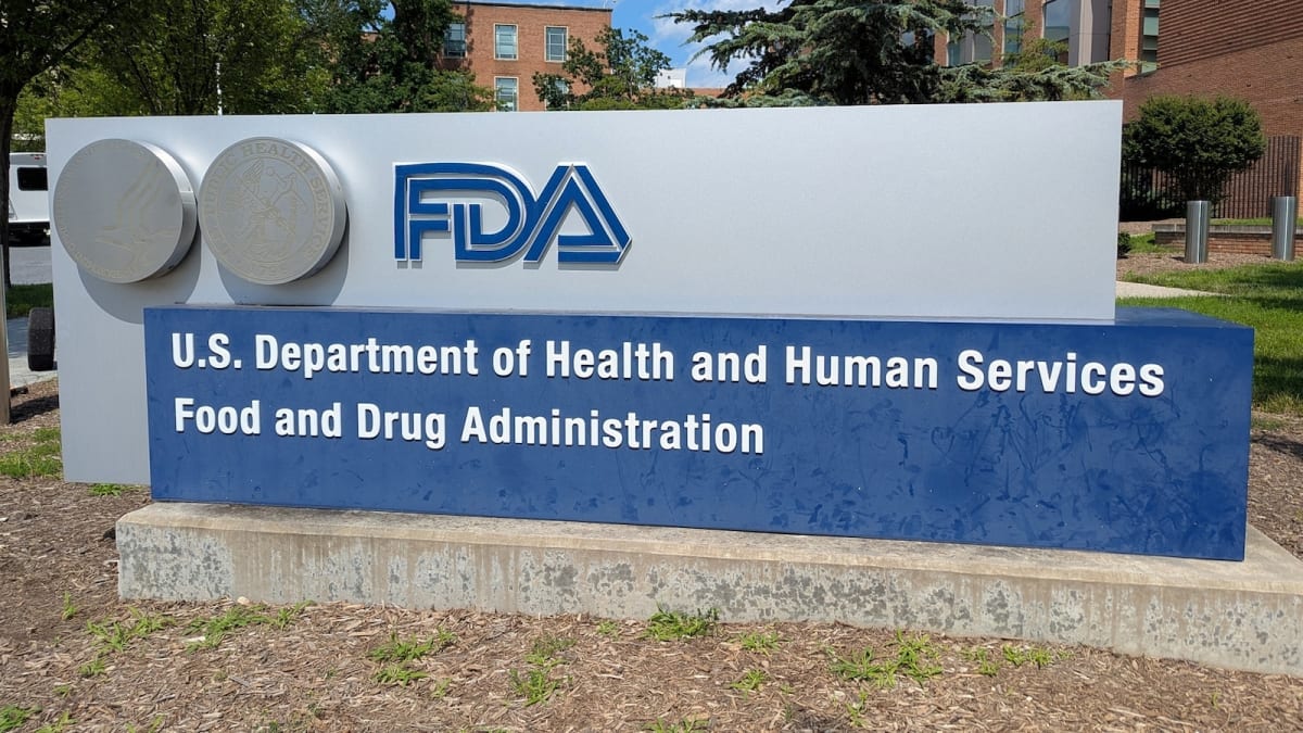 FDA building sign at White Oak campus representing breakthrough pancreatic cancer drug approval