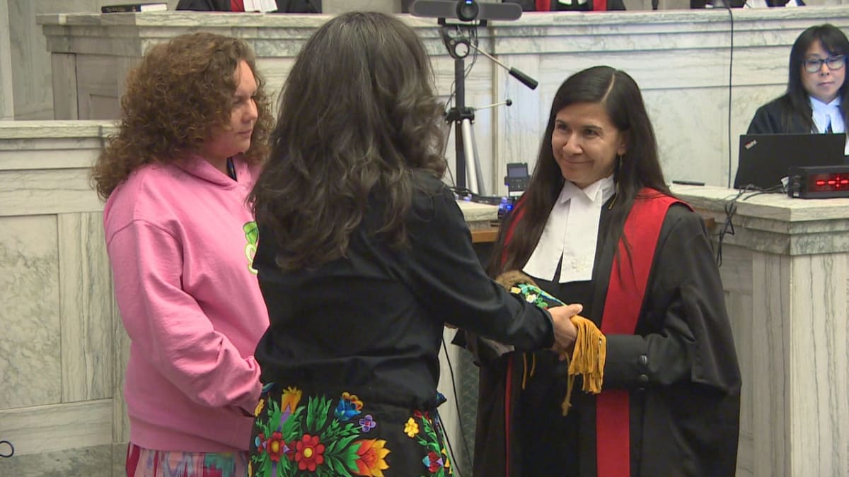 ** Judge Jerilee Ryle in judicial robes, Manitoba's first associate chief judge of reconciliation