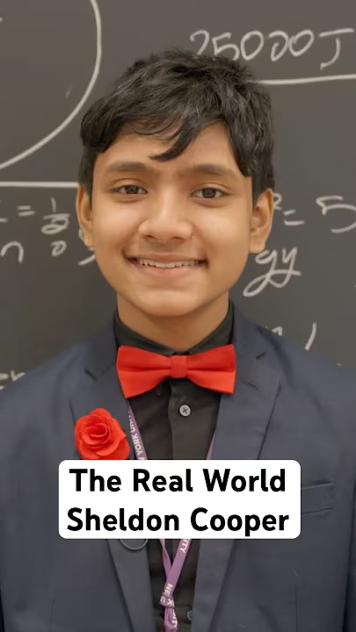Young math prodigy Suborno Bari, age 12, studying at New York University