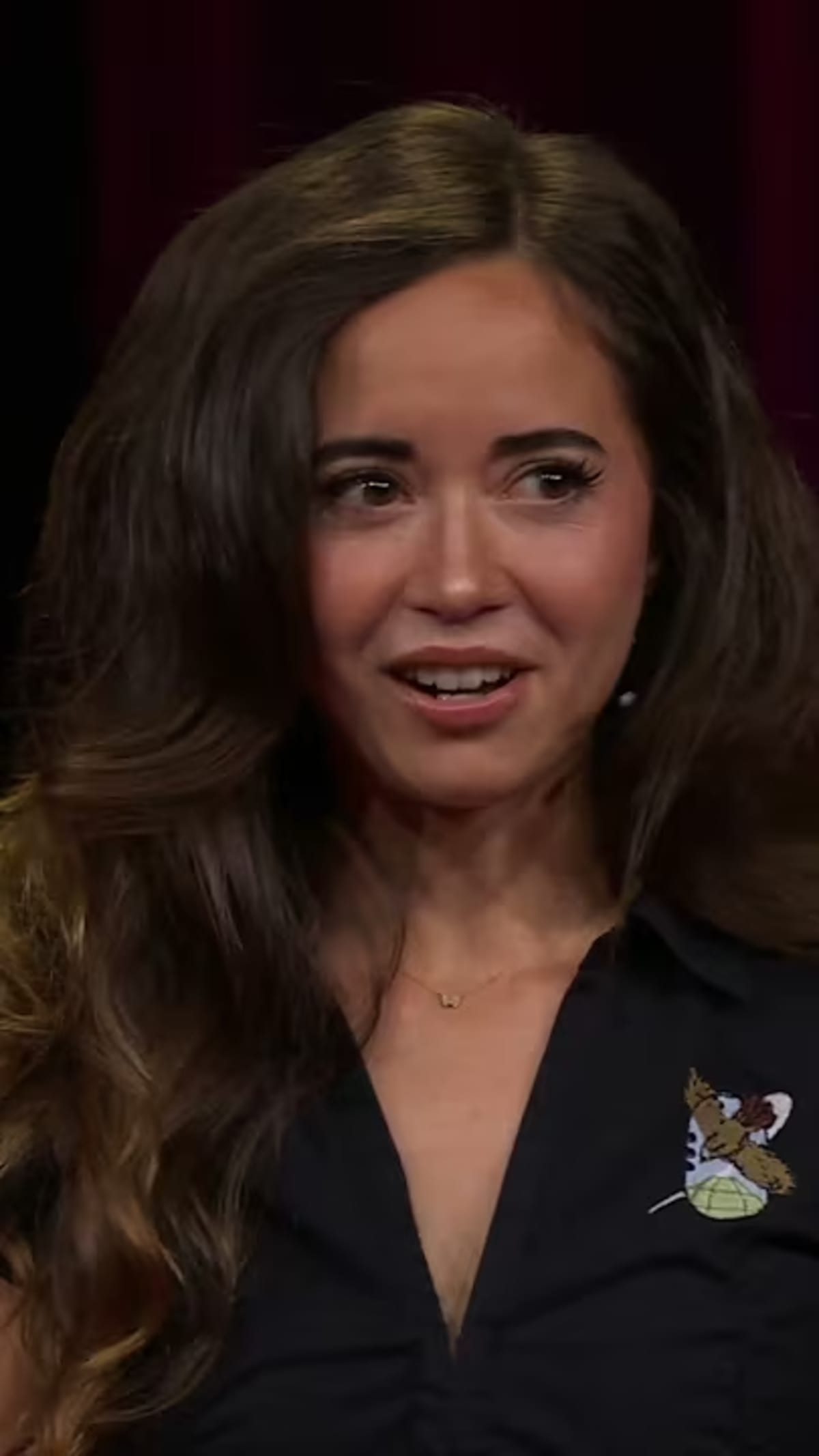 Maya Higa presenting at TED Talk with rescued animals from Alveus Sanctuary