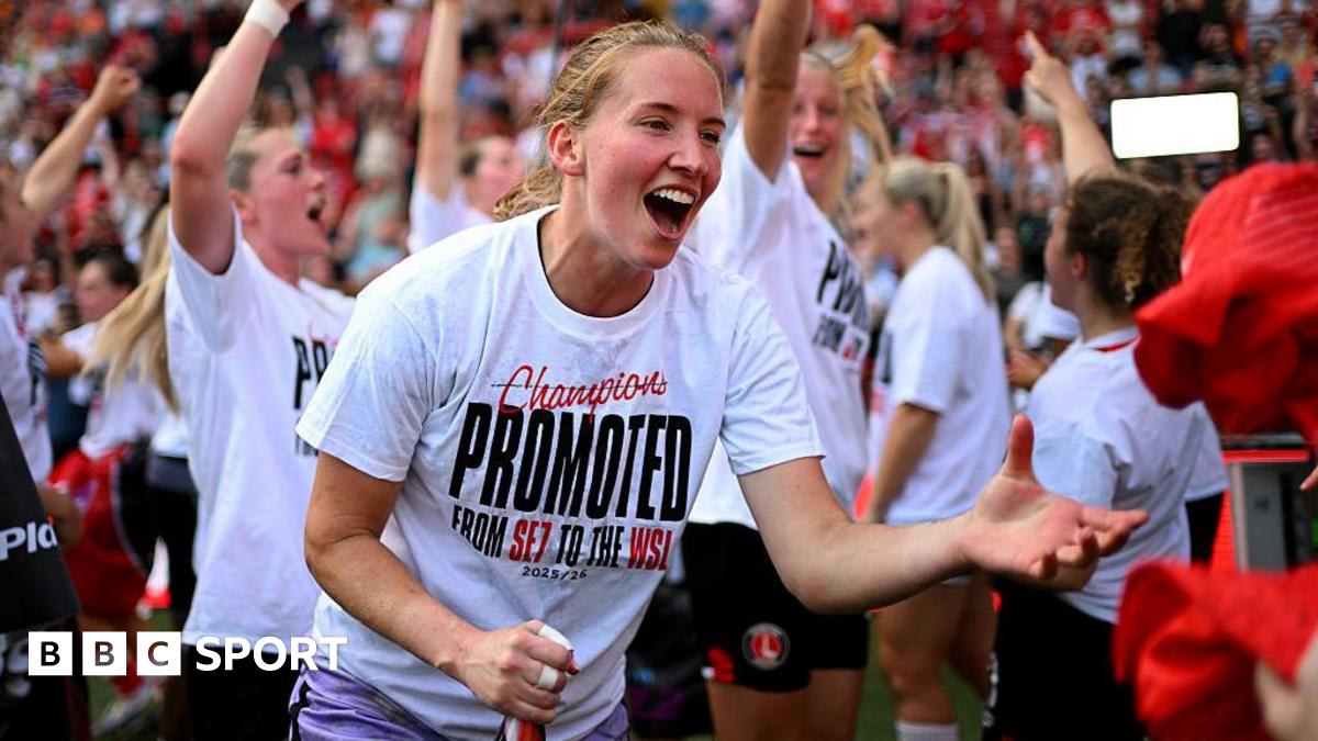 Goalkeeper Sophie Whitehouse celebrates in glitter sunglasses after saving four penalties for Charlton Women