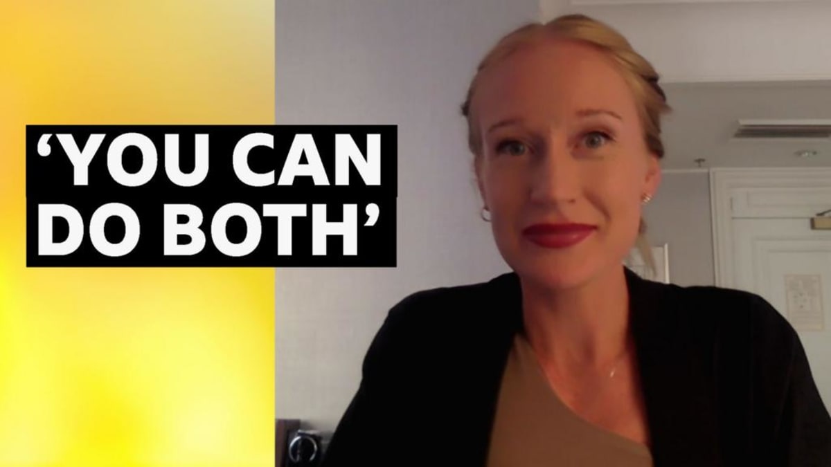 British runner Calli Hauger-Thackery competing in Boston Marathon while five months pregnant