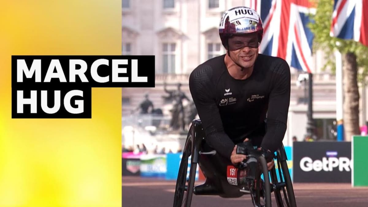 Marcel Hug Wins 6th Straight London Marathon Wheelchair Race