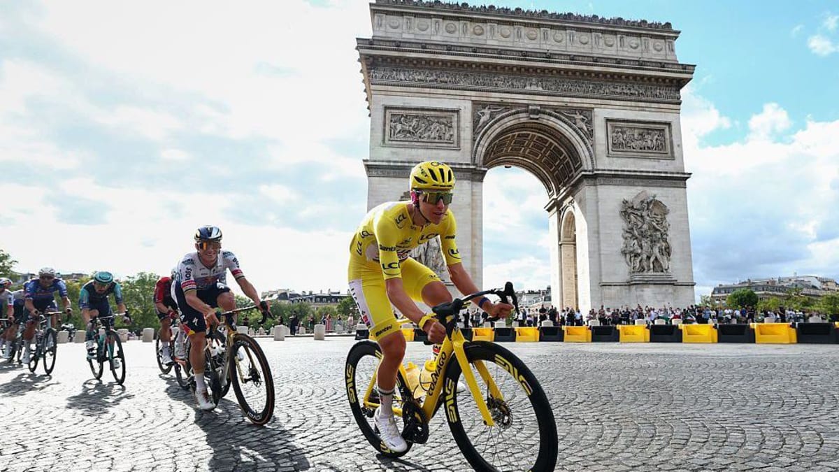 Pogacar Wins Historic Fifth Tour de France in Paris - Image 3