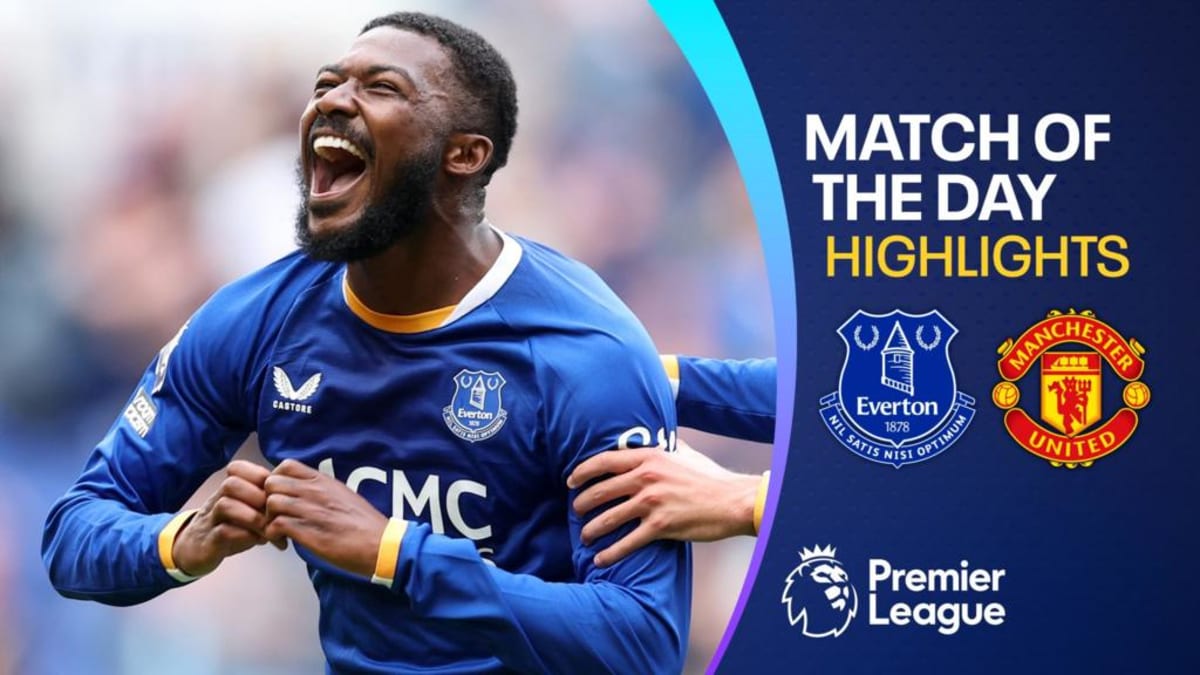** Ainsley Maitland-Niles celebrates after scoring equalizer goal for Everton against Manchester United