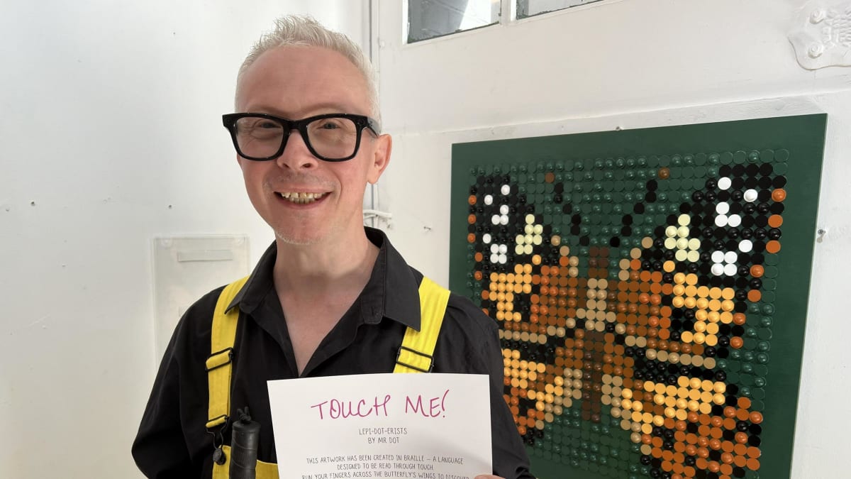 Brighton Braille Artist Hides 10 Butterflies for Rare Disease - Image 2