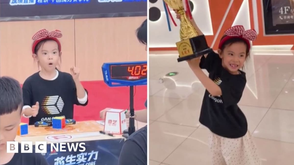 6-Year-Old Girl Breaks Rubik's Cube World Record