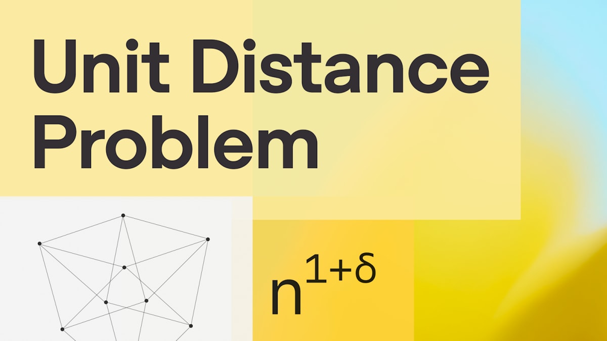 Abstract geometric illustration showing scattered points connected by lines on a mathematical plane