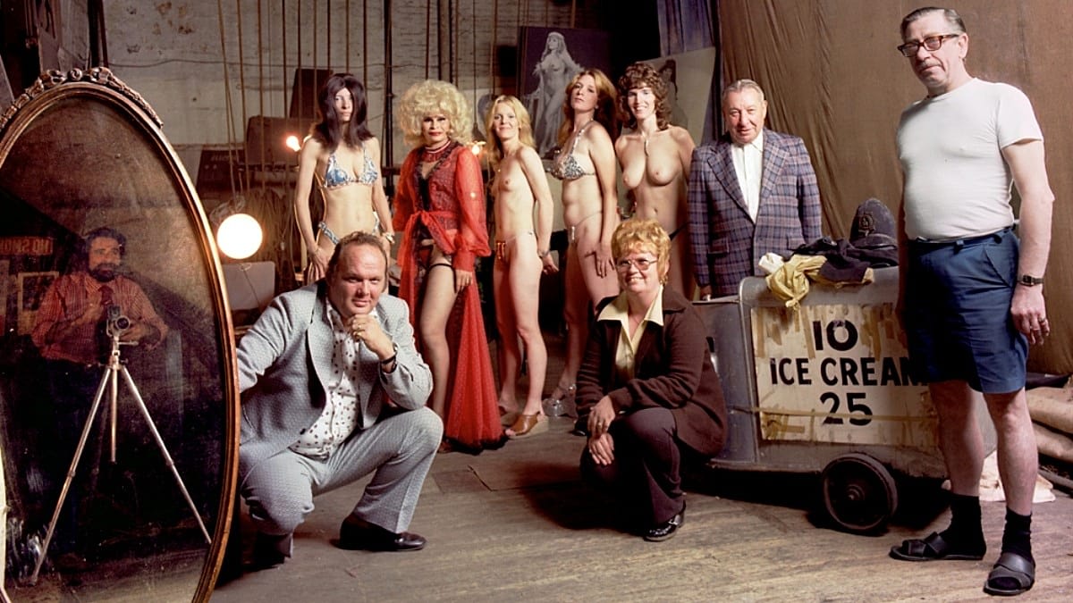 Photographer Neal Slavin's vintage color group portrait showing diverse community members gathered together