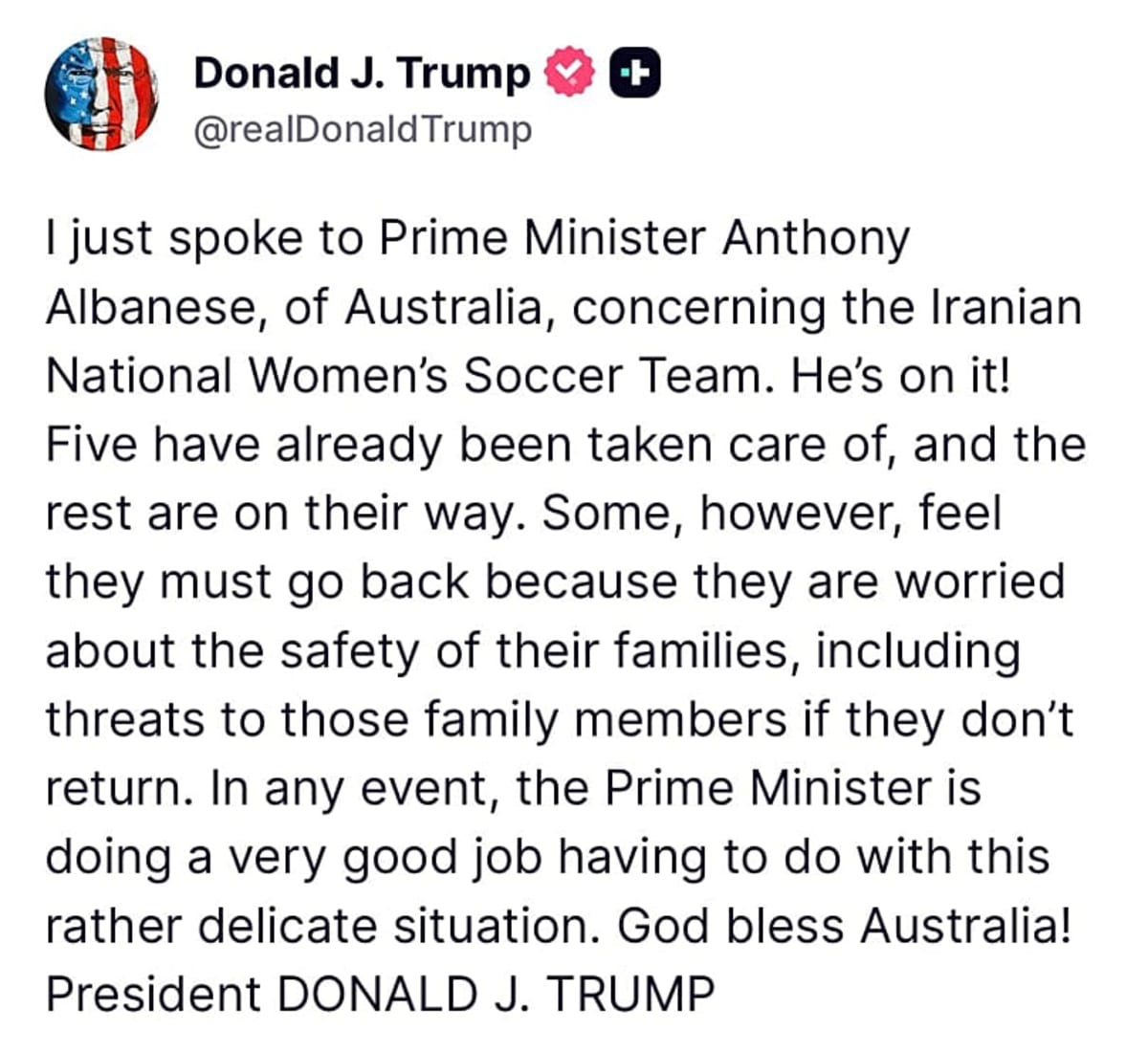 Australia Grants Asylum to 5 Iranian Women Soccer Players - Image 2