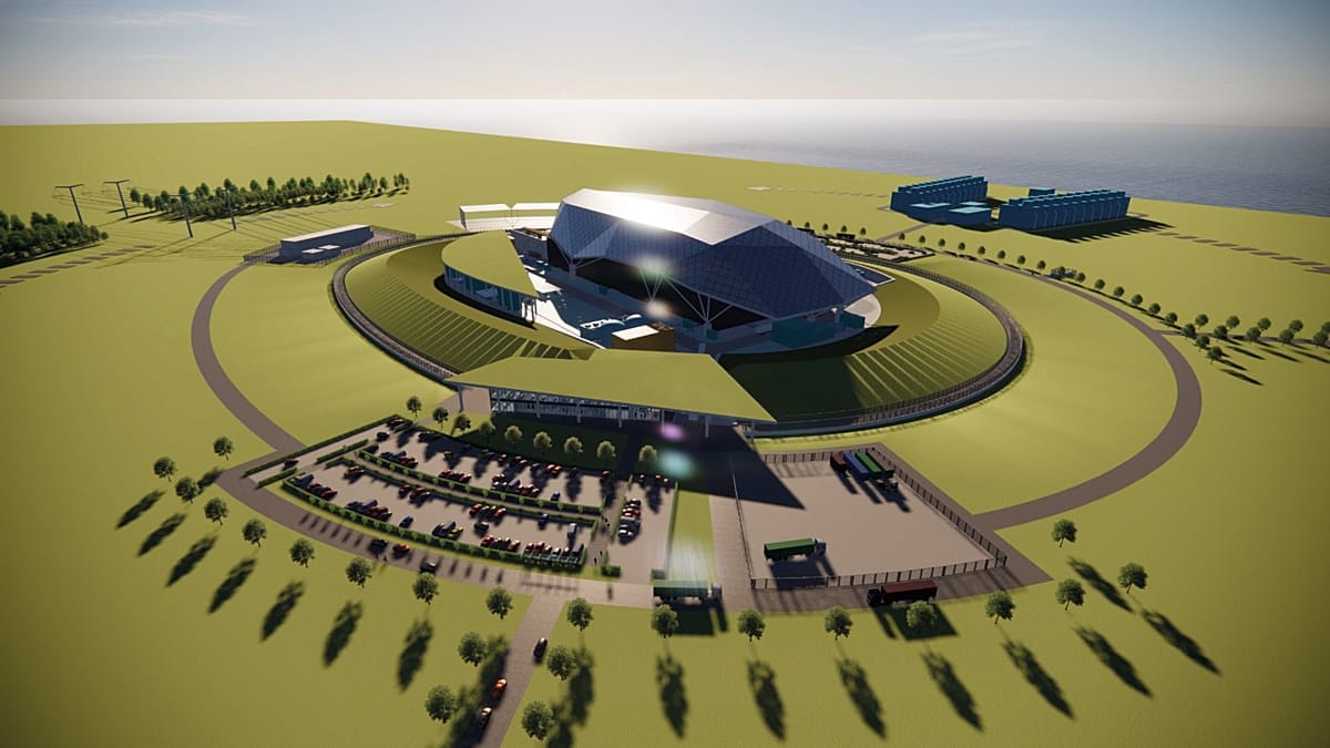 Small modular nuclear reactor design on Sweden's coastal Värö Peninsula construction site