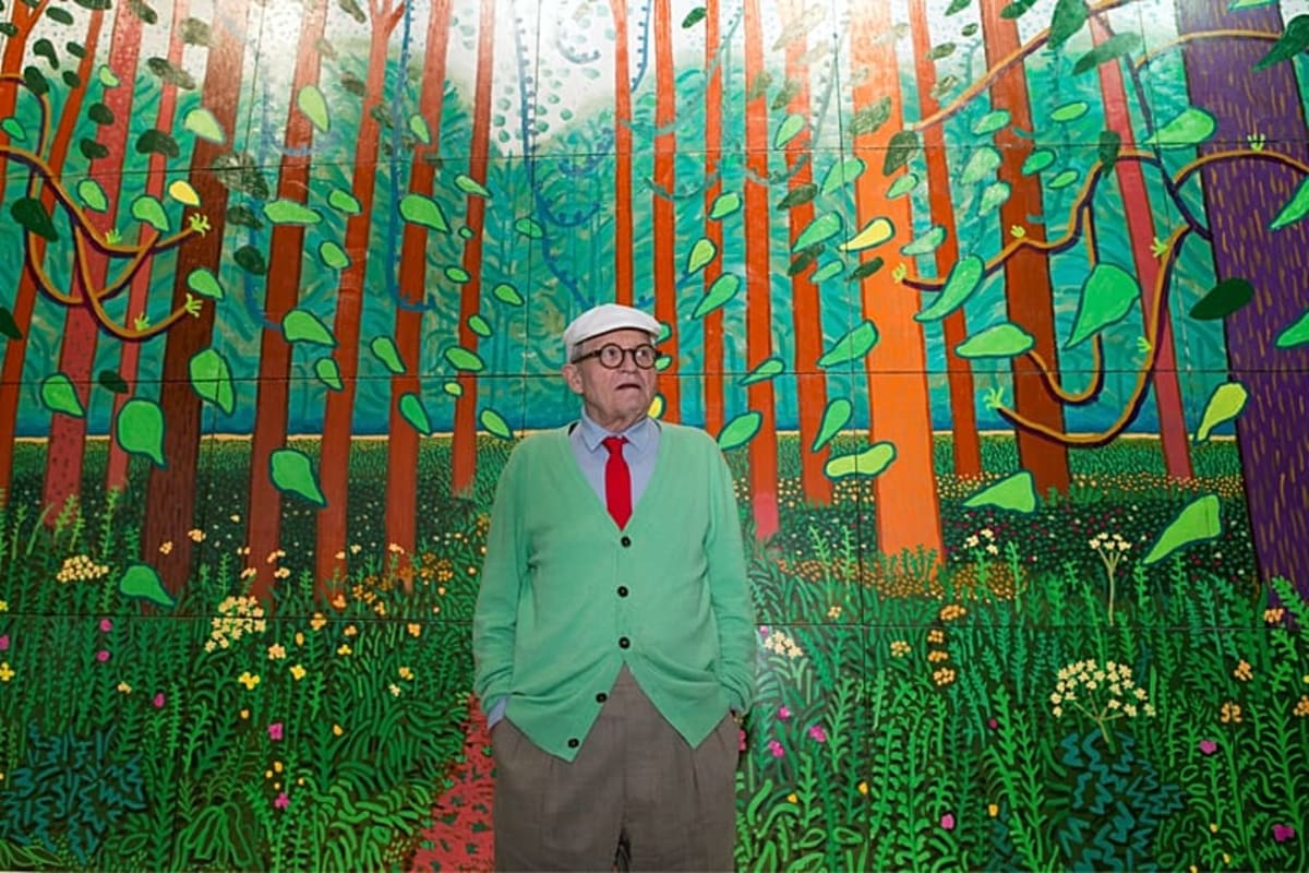 David Hockney's 70-Meter Masterpiece Debuts in London - Image 4