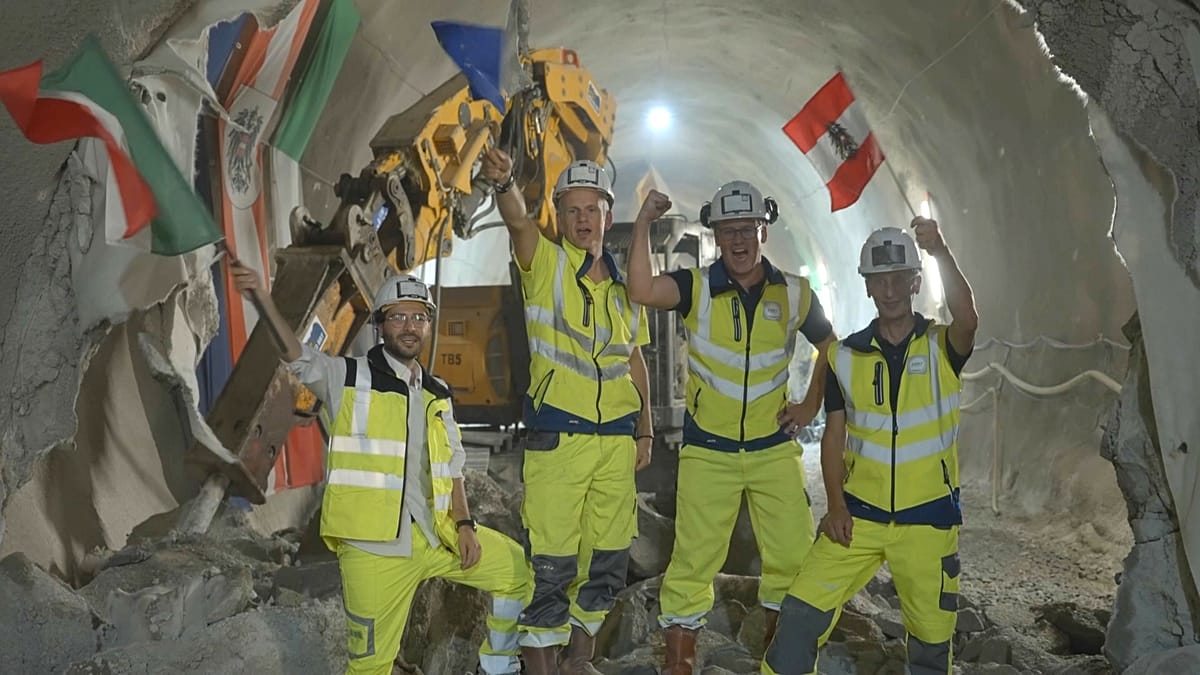 World's Longest Rail Tunnel Being Built Through the Alps