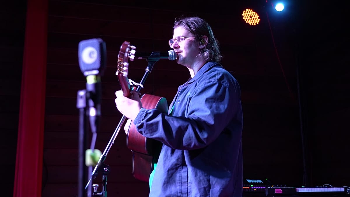 Audience members attending French cultural festival event in Kazakhstan celebrating Francophonie Spring
