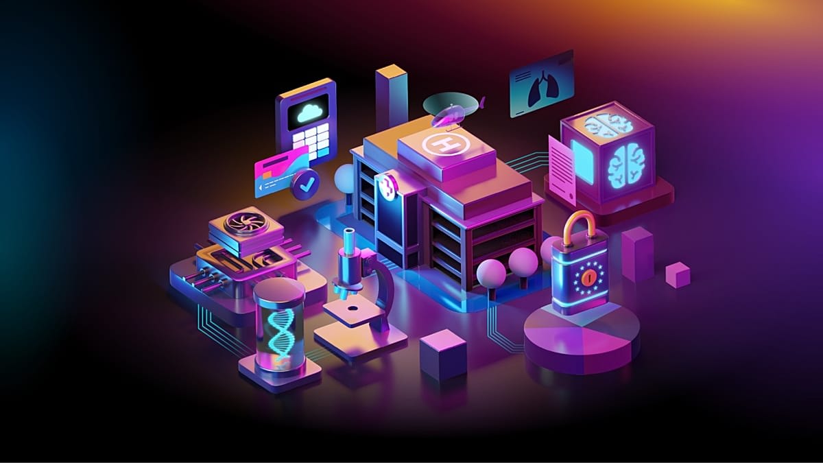 Digital cloud infrastructure with French flag colors representing sovereign data hosting
