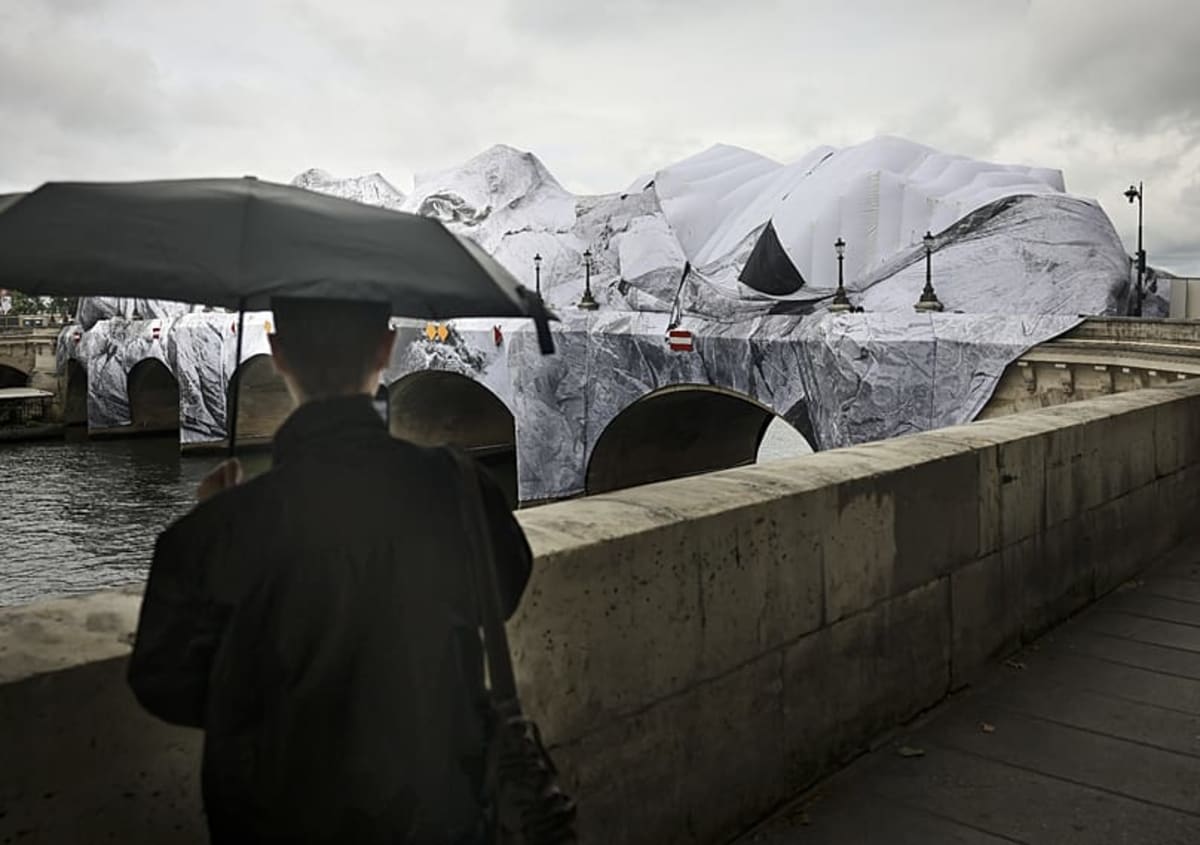 Artist JR Transforms Paris Bridge Into Walk-Through Cave - Image 3