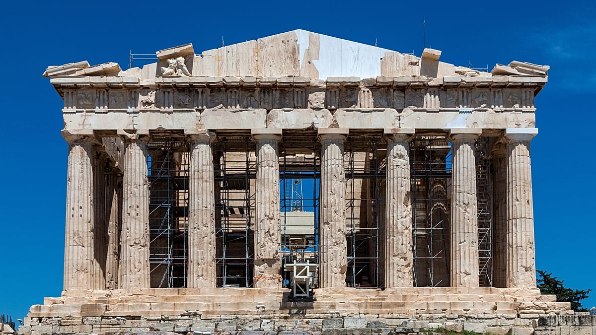 Parthenon's West Facade Revealed After 220 Years