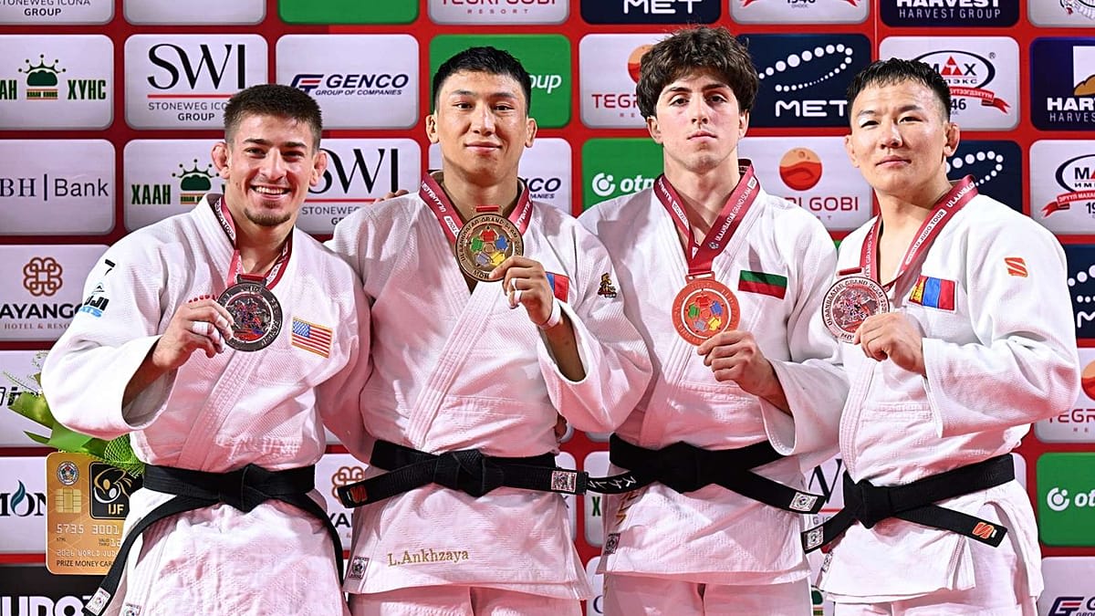 Mongolia's Judo Star Wins Gold at Home in Ulaanbaatar