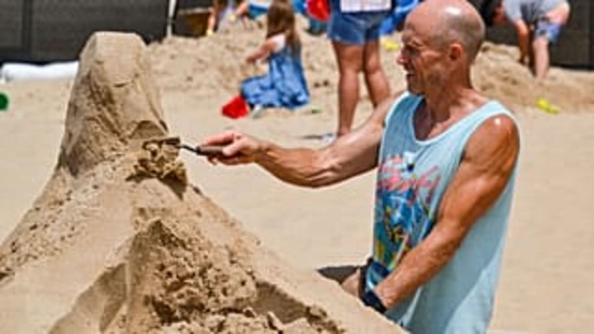 Croatian Beach Transforms Into Ocean Animal Sand Gallery - Image 3