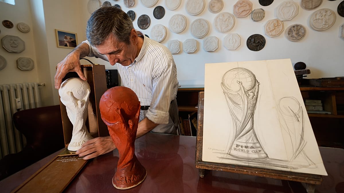 Milan Sculptor Created Soccer's Most Famous Trophy