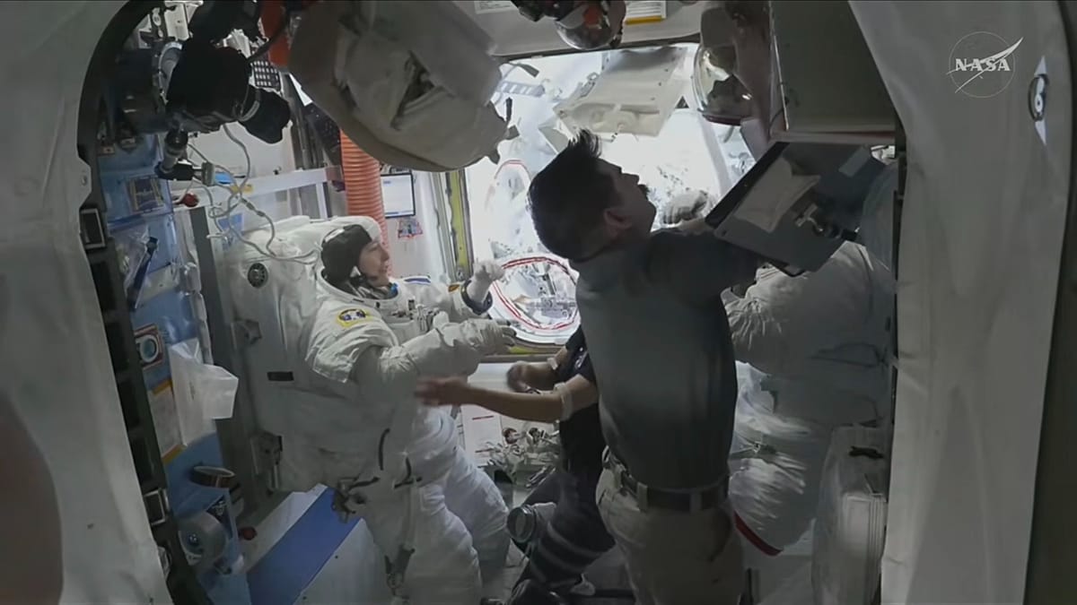 French Astronaut Sophie Adenot Completes Antenna Fix at ISS
