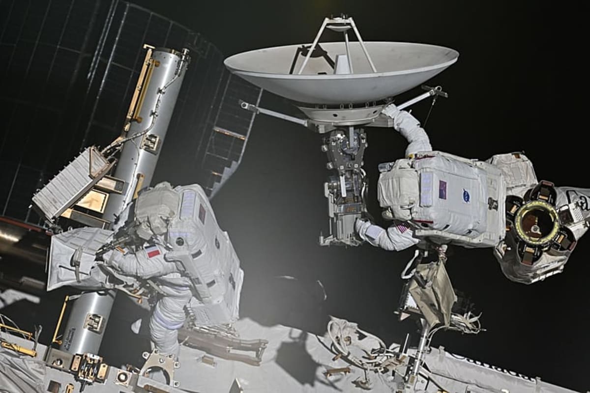 French Astronaut Sophie Adenot Completes Antenna Fix at ISS - Image 2