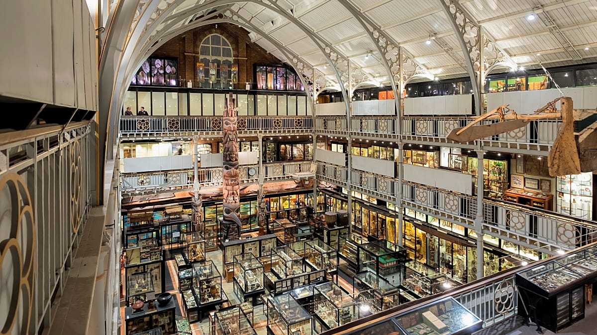 Exterior view of the Pitt Rivers Museum at Oxford University in the United Kingdom