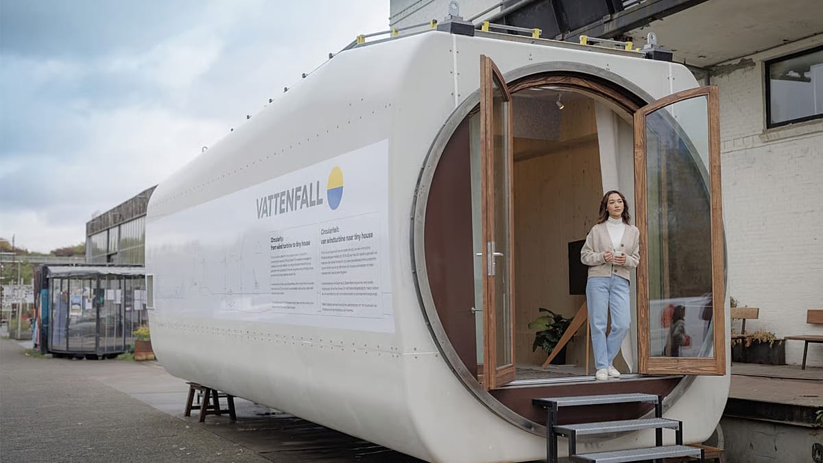 Wind Turbines Become Tiny Homes and Skis After Retirement
