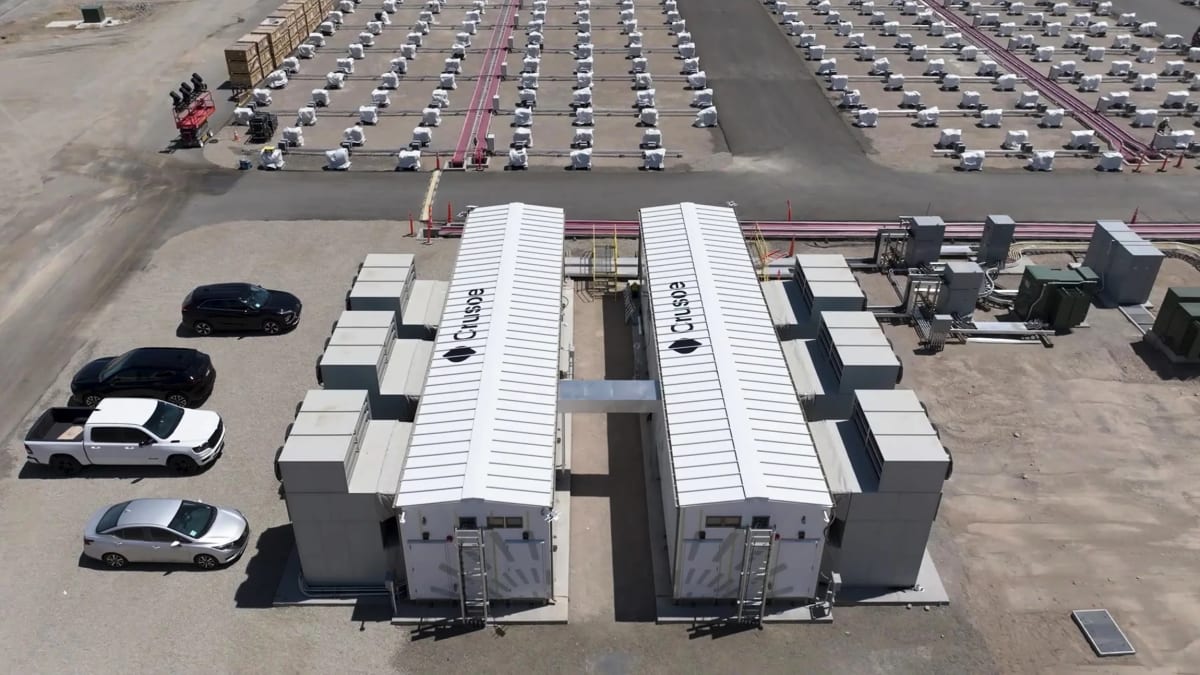 Modular shipping container sized data centers connected to solar panels and battery storage system