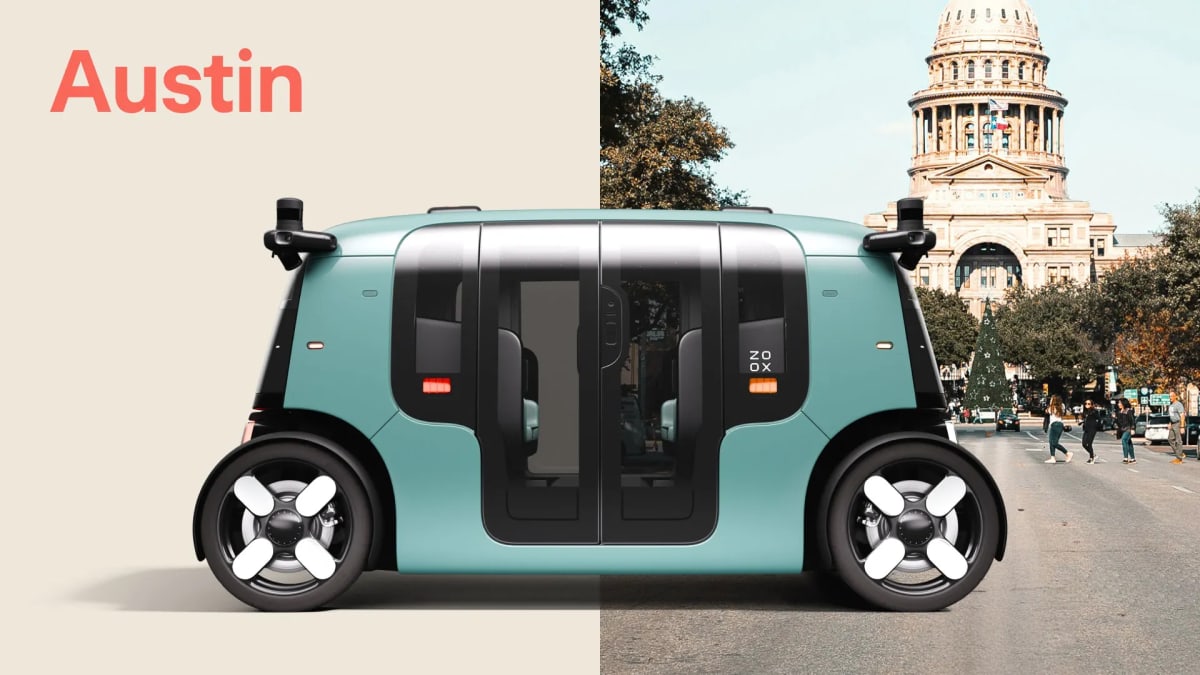Amazon's Zoox Robotaxis Expand to Austin and Miami