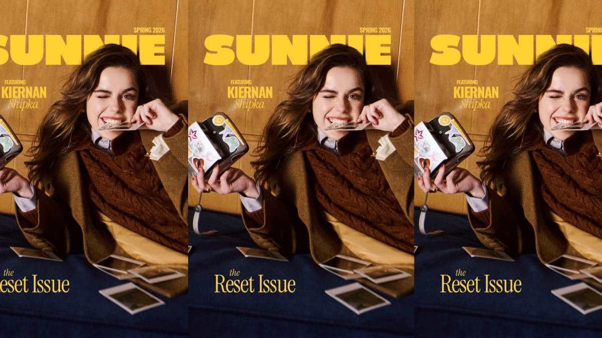 Sunnie magazine display at Target featuring colorful teen zine with Kiernan Shipka on cover