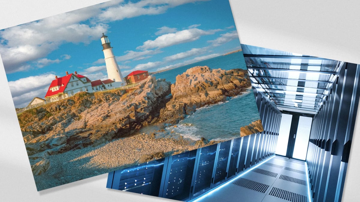 Maine state capitol building representing the state's historic pause on AI data centers