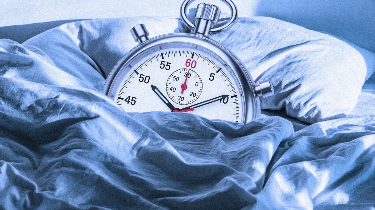 Peaceful sleeping person in comfortable bed showing healthy sleep habits for longevity