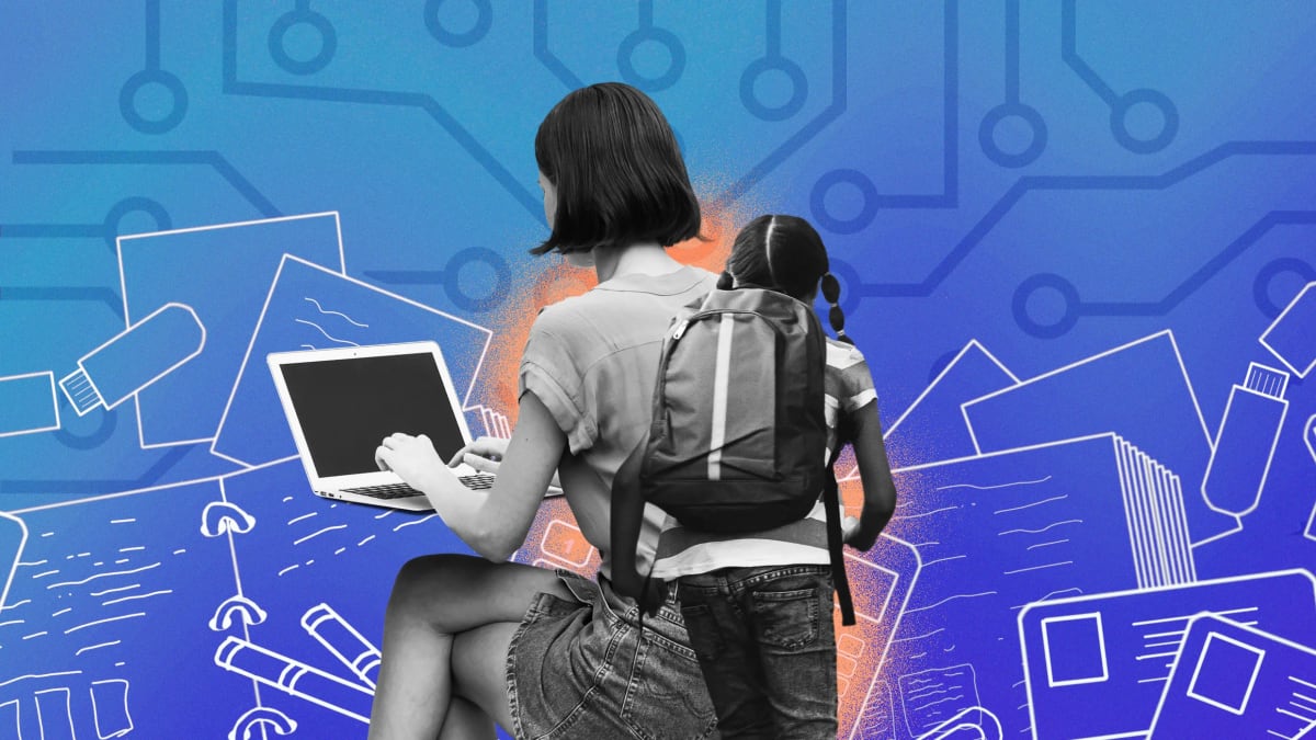 Student using digital learning platform with AI-powered educational tools on laptop screen