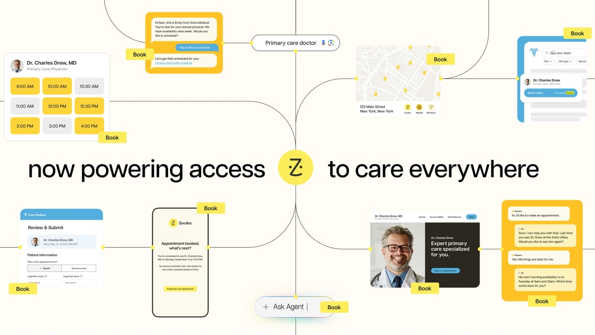 Zocdoc Opens Doctor Booking on Yelp, Amazon & Google