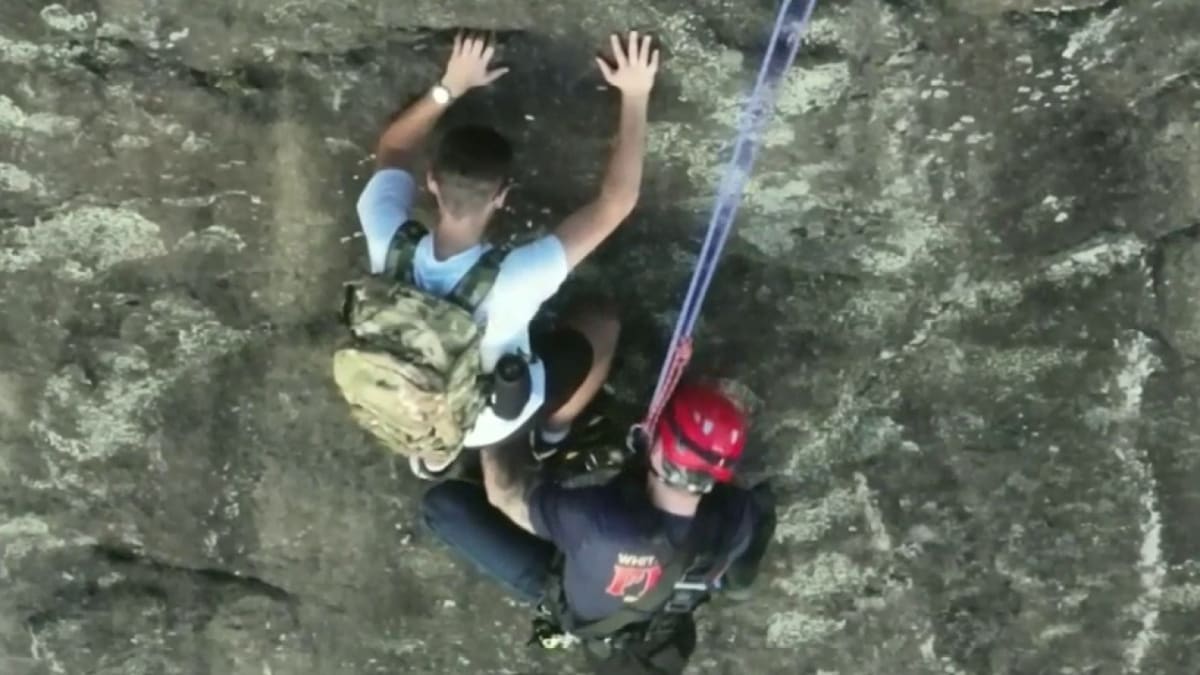 Georgia Firefighter Rescues Stranded Mountain Climber