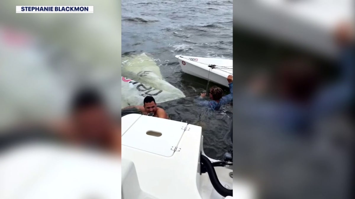 Tampa Boaters Rescue Sailor From Capsized Boat - Image 5