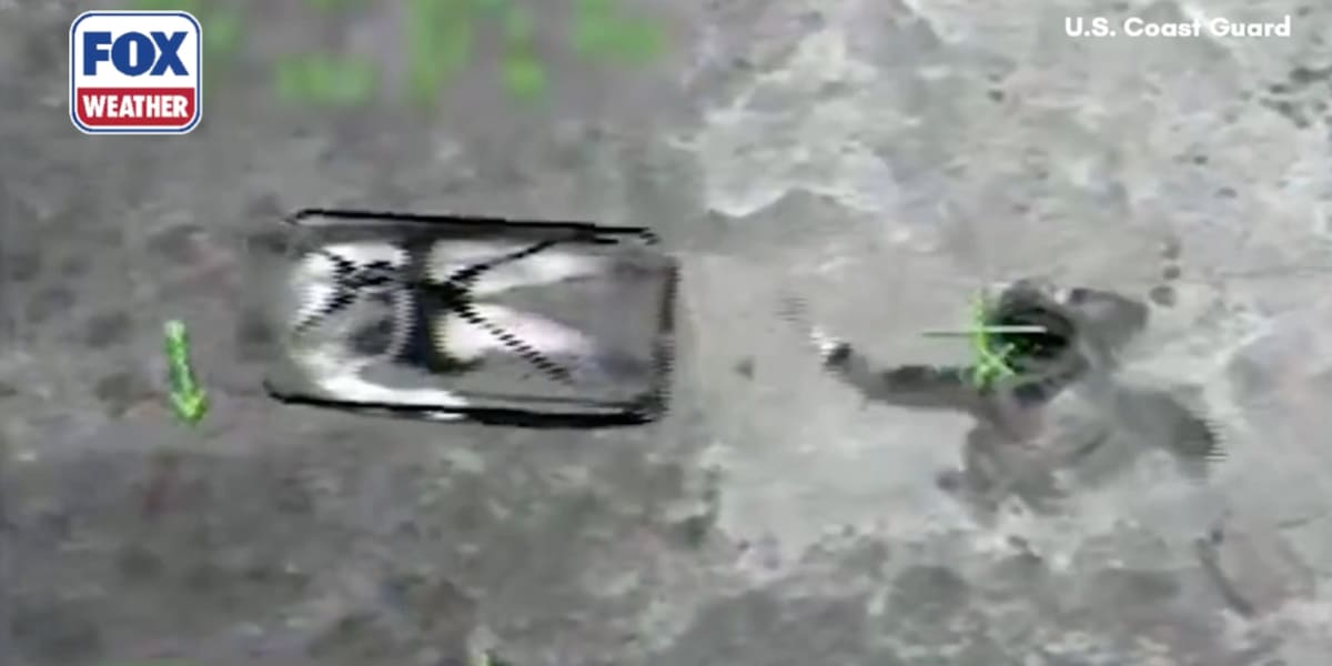 Coast Guard Rescues 2 Trapped by Rising Tide in Puerto Rico