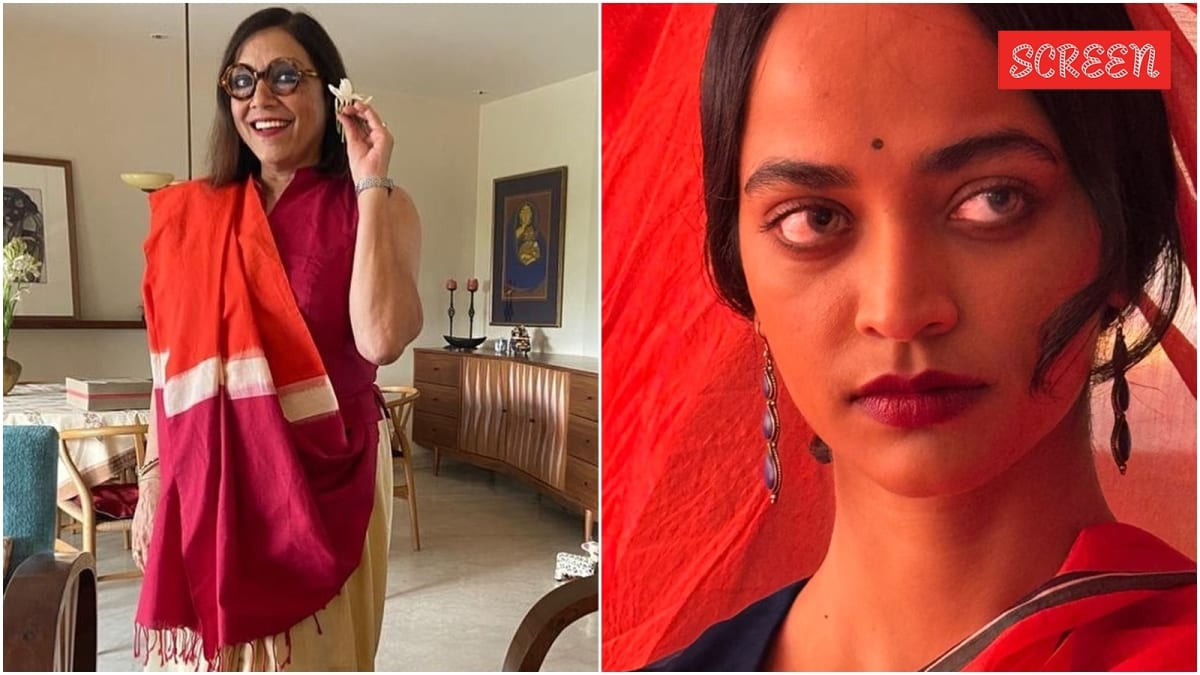 Portrait of filmmaker Mira Nair on set of biographical film about artist Amrita Sher-Gil