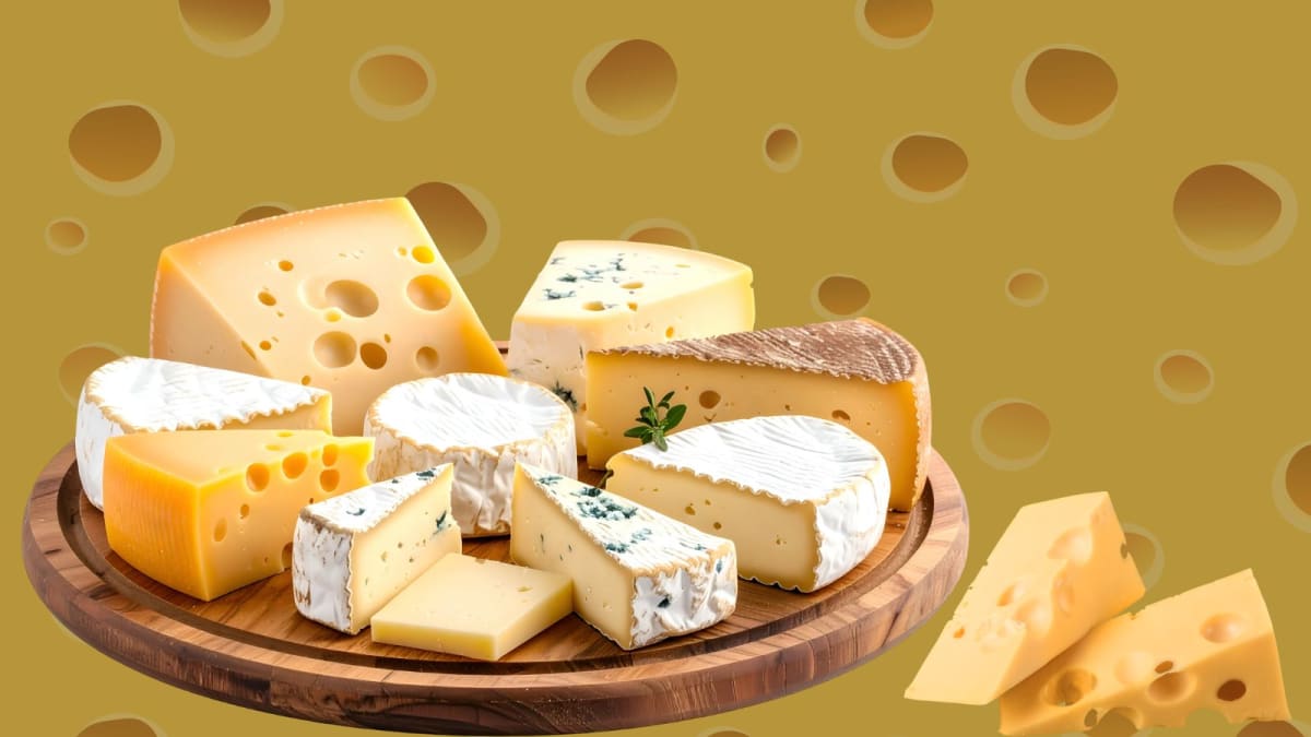 ** Artisan cheese wheels aging on wooden shelves in traditional creamery facility