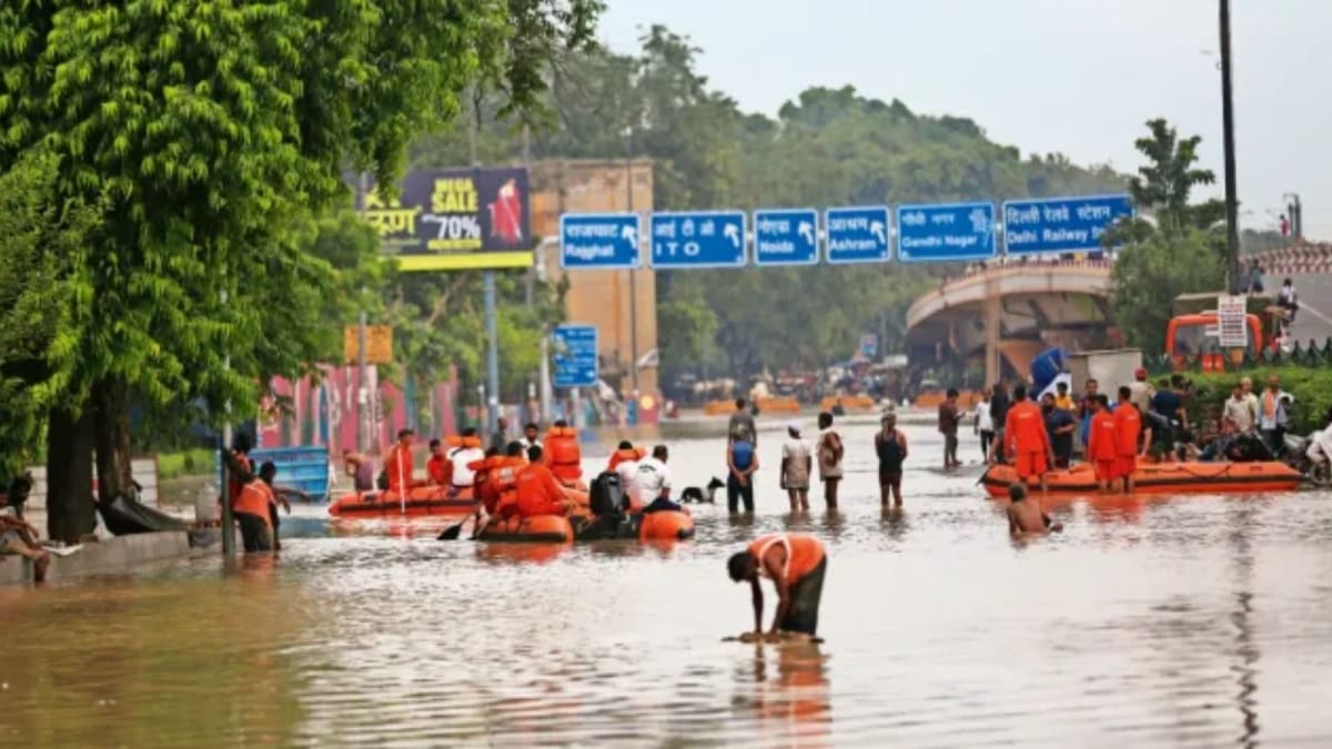 ** Delhi disaster management officials coordinating emergency response operations in India's capital city