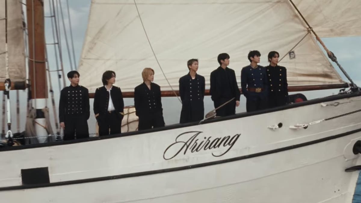 BTS leader RM speaking emotionally during Apple Music interview in Seoul about group reunion