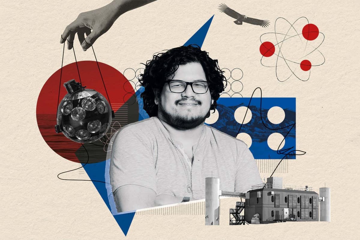 Steep mountain valley in Peru's Colca Canyon where scientists will build neutrino detector