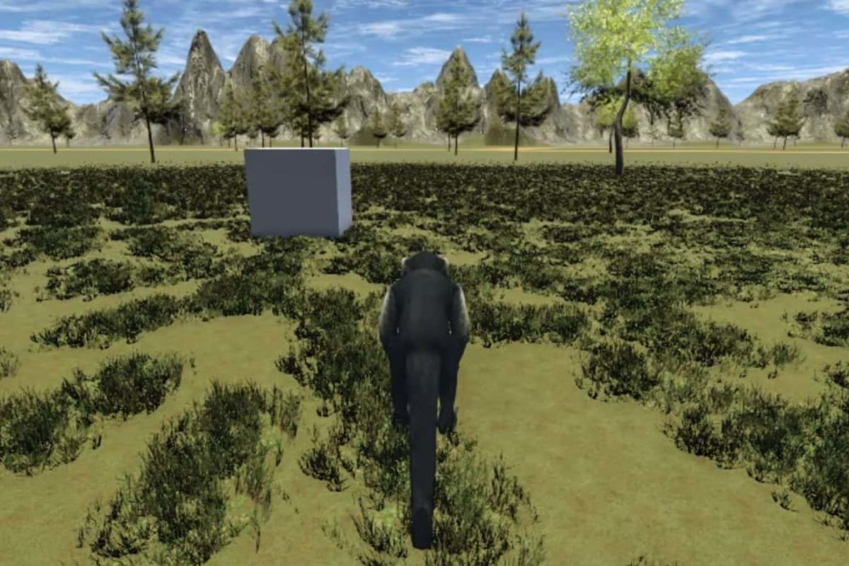 Monkeys Navigate Virtual Worlds Using Only Their Thoughts