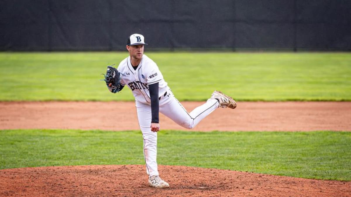 Bentley Falcons baseball team celebrates historic first NCAA Championship tournament victory