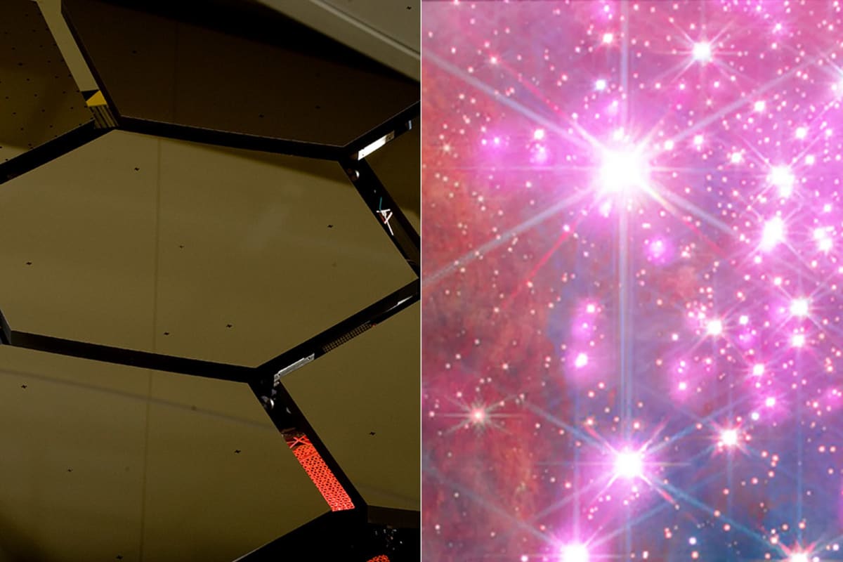 Webb and Chandra Reveal Pink Star Nursery 20,000 Light-Years Away