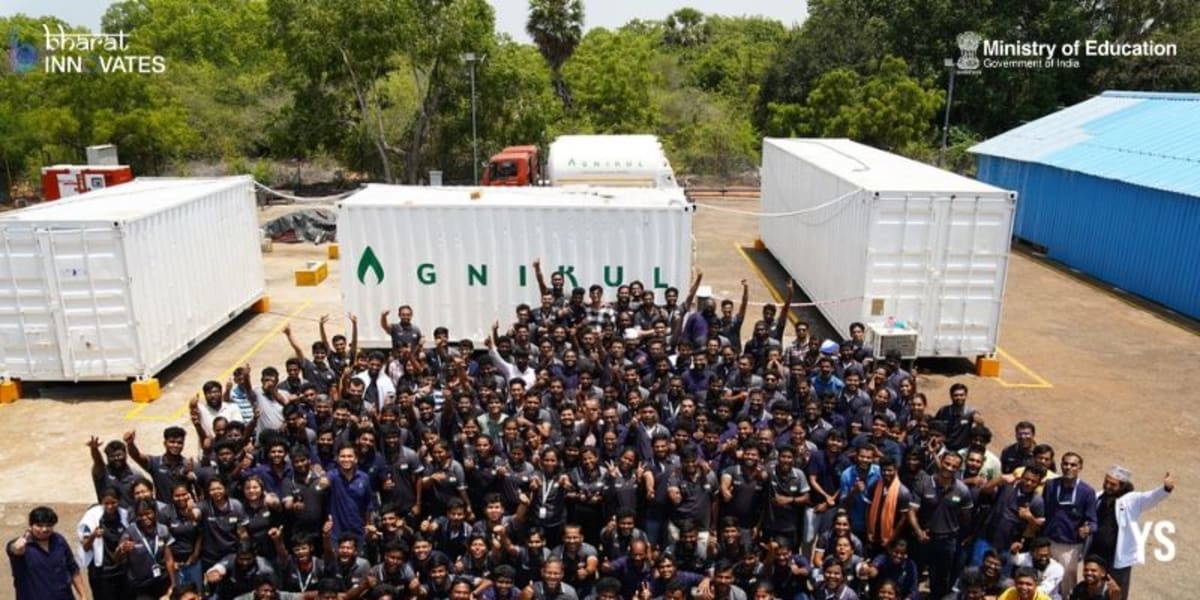 Agnibaan rocket lifting off from India's first private launchpad at Sriharikota spaceport