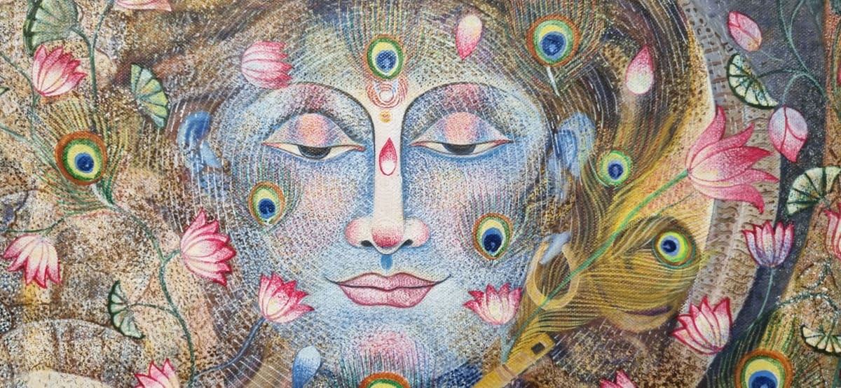 Diverse artworks displayed in public exhibition space at India Habitat Centre in New Delhi