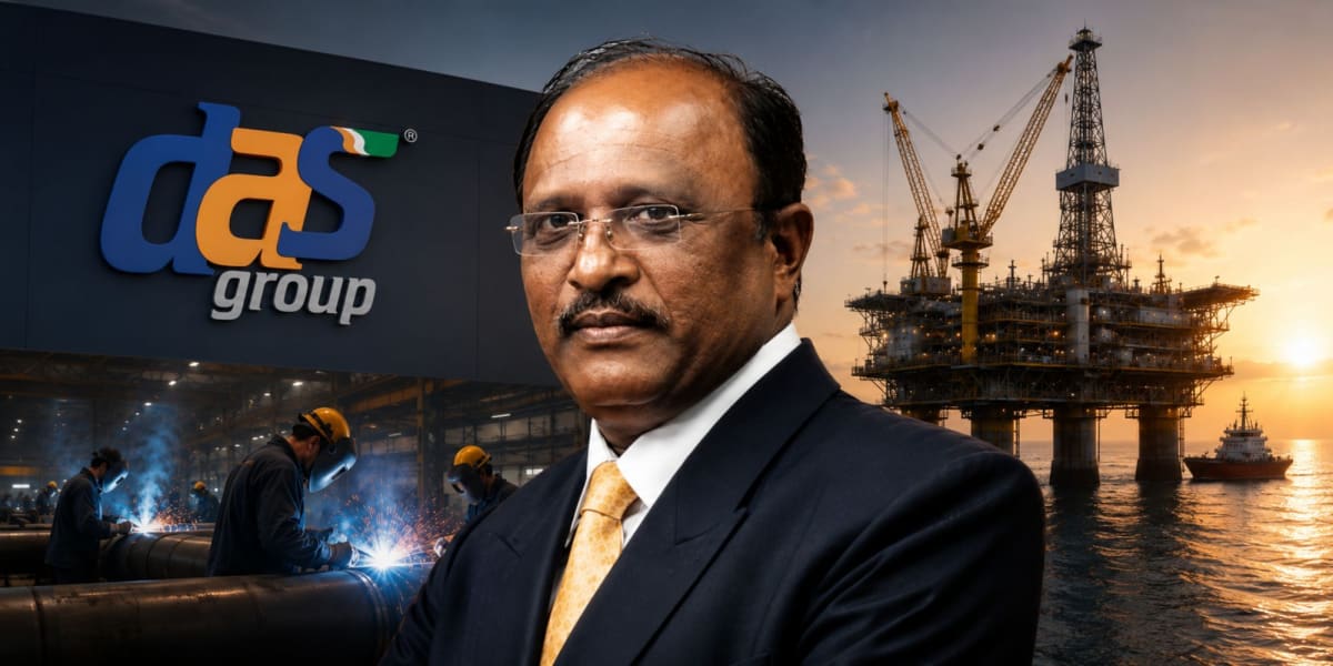 Ashok Khade receiving Padma Shri award for building offshore engineering company from poverty